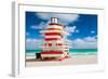 Miami Art Deco Lifeguard House-null-Framed Art Print