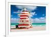 Miami Art Deco Lifeguard House-null-Framed Art Print