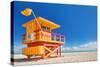 Miami Art Deco Lifeguard House-null-Stretched Canvas