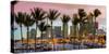 Miami, Bayside Shopping Mall at Dusk-John Kellerman-Stretched Canvas