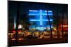 Miami Beach Art Deco District - The Colony Hotel by Night - Ocean Drive - Florida-Philippe Hugonnard-Mounted Photographic Print