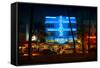 Miami Beach Art Deco District - The Colony Hotel by Night - Ocean Drive - Florida-Philippe Hugonnard-Framed Stretched Canvas