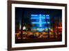 Miami Beach Art Deco District - The Colony Hotel by Night - Ocean Drive - Florida-Philippe Hugonnard-Framed Photographic Print
