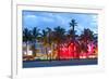 Miami Beach Florida at Sunset-Fotomak-Framed Photographic Print