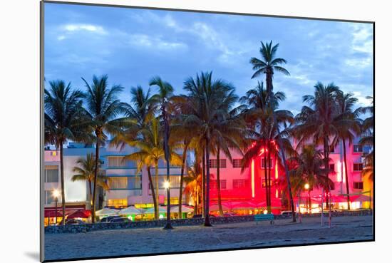 Miami Beach Florida at Sunset-Fotomak-Mounted Photographic Print