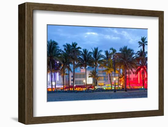 Miami Beach Florida at Sunset-Fotomak-Framed Photographic Print