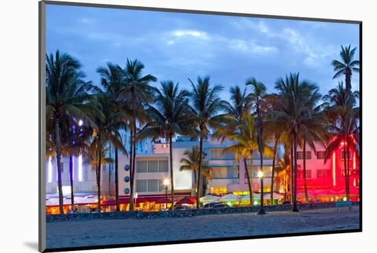 Miami Beach Florida at Sunset-Fotomak-Mounted Photographic Print