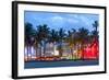 Miami Beach Florida at Sunset-Fotomak-Framed Photographic Print