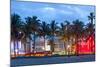 Miami Beach Florida at Sunset-Fotomak-Mounted Photographic Print