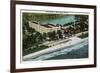 Miami Beach, Florida - Hotel Wofford Exterior View-Lantern Press-Framed Premium Giclee Print