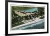 Miami Beach, Florida - Hotel Wofford Exterior View-Lantern Press-Framed Premium Giclee Print