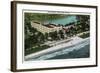 Miami Beach, Florida - Hotel Wofford Exterior View-Lantern Press-Framed Art Print