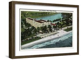 Miami Beach, Florida - Hotel Wofford Exterior View-Lantern Press-Framed Art Print