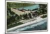 Miami Beach, Florida - Hotel Wofford Exterior View-Lantern Press-Mounted Art Print