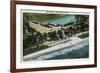 Miami Beach, Florida - Hotel Wofford Exterior View-Lantern Press-Framed Art Print