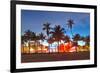 Miami Beach Florida Hotels And Restaurants At Sunset-Fotomak-Framed Photographic Print