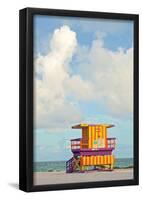 Miami Beach Florida Lifeguard House-null-Framed Poster