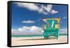 Miami Beach Florida, Lifeguard House-Fotomak-Framed Stretched Canvas