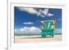 Miami Beach Florida, Lifeguard House-Fotomak-Framed Photographic Print