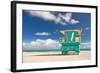 Miami Beach Florida, Lifeguard House-Fotomak-Framed Photographic Print