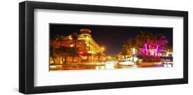 Miami Beach Florida Ocean Dr-null-Framed Art Print