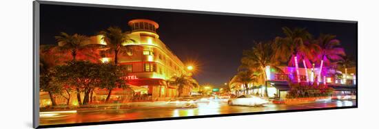 Miami Beach Florida Ocean Dr-null-Mounted Art Print