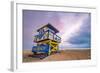 Miami Beach, Florida, USA Life Guard Tower.-SeanPavonePhoto-Framed Photographic Print