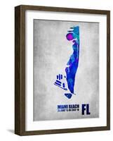 Miami Beach Florida-NaxArt-Framed Art Print