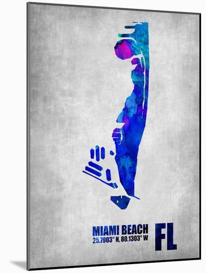Miami Beach Florida-NaxArt-Mounted Art Print
