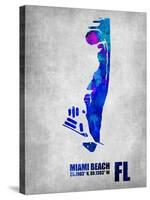 Miami Beach Florida-NaxArt-Stretched Canvas