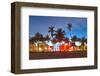 Miami Beach Hotels on Ocean Dr-null-Framed Art Print