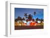 Miami Beach Hotels on Ocean Dr-null-Framed Art Print