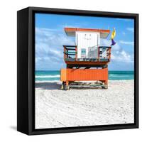Miami Beach I-Richard Silver-Framed Stretched Canvas