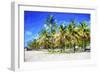 Miami Beach II - In the Style of Oil Painting-Philippe Hugonnard-Framed Giclee Print