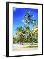 Miami Beach III - In the Style of Oil Painting-Philippe Hugonnard-Framed Giclee Print