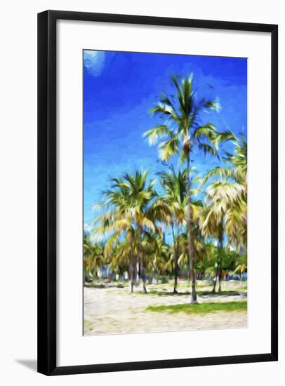 Miami Beach III - In the Style of Oil Painting-Philippe Hugonnard-Framed Giclee Print