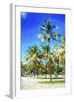 Miami Beach III - In the Style of Oil Painting-Philippe Hugonnard-Framed Giclee Print