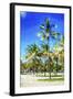 Miami Beach III - In the Style of Oil Painting-Philippe Hugonnard-Framed Giclee Print