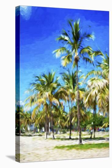 Miami Beach III - In the Style of Oil Painting-Philippe Hugonnard-Stretched Canvas