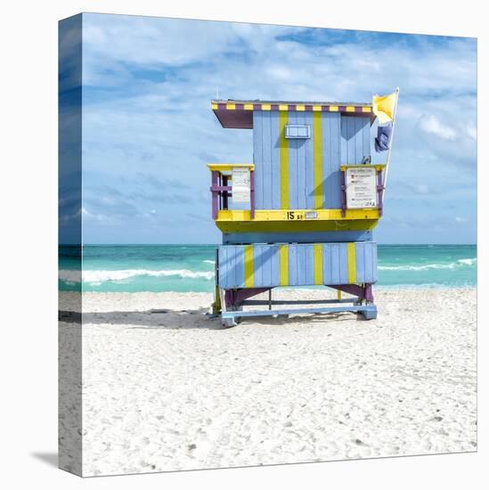 Miami Beach III-Richard Silver-Stretched Canvas