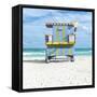 Miami Beach III-Richard Silver-Framed Stretched Canvas