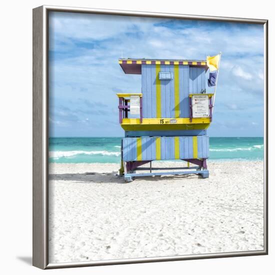 Miami Beach III-Richard Silver-Framed Art Print