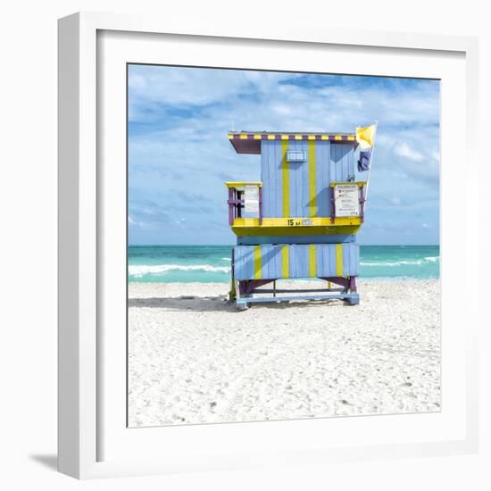 Miami Beach III-Richard Silver-Framed Art Print