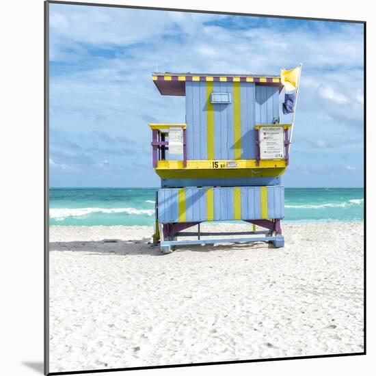 Miami Beach III-Richard Silver-Mounted Art Print