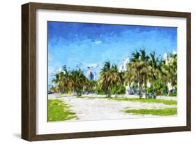 Miami Beach - In the Style of Oil Painting-Philippe Hugonnard-Framed Giclee Print