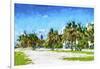 Miami Beach - In the Style of Oil Painting-Philippe Hugonnard-Framed Giclee Print