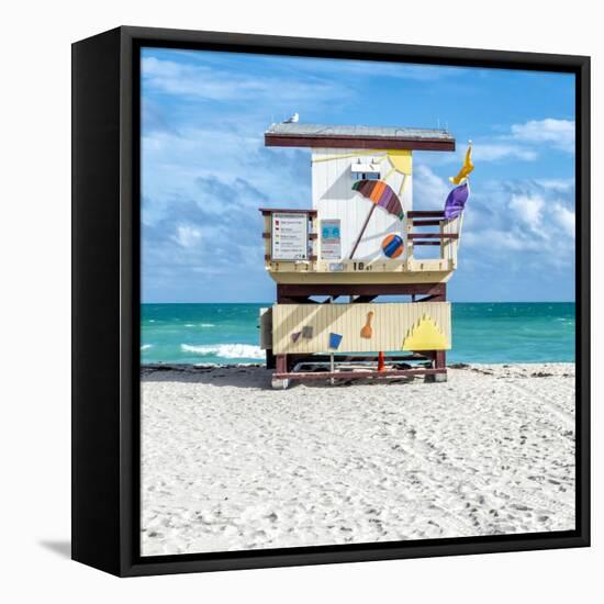 Miami Beach IV-Richard Silver-Framed Stretched Canvas