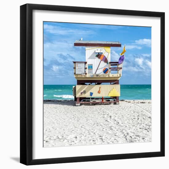 Miami Beach IV-Richard Silver-Framed Art Print