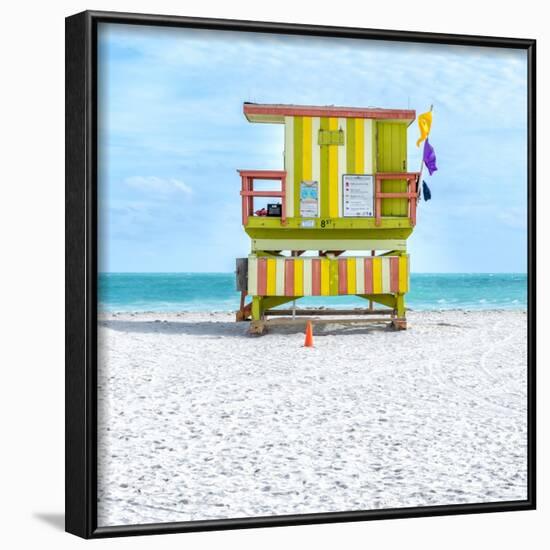 Miami Beach IX-Richard Silver-Framed Art Print