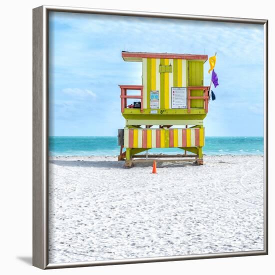 Miami Beach IX-Richard Silver-Framed Art Print